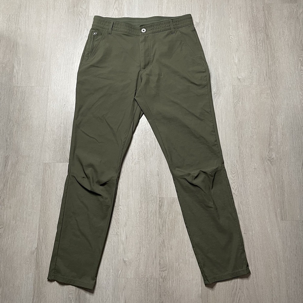 Kuhl Renegade Recon Pants Mens 34x34 Green Stretch Nylon Hiking Outdoor Travel
